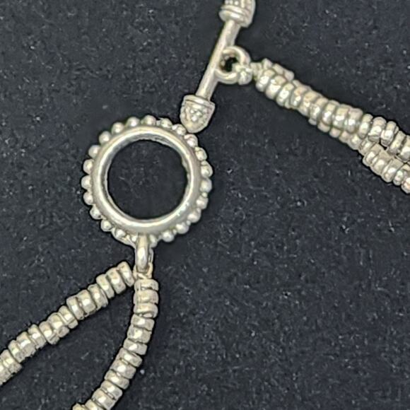 Vintage Pearl & Pyrite Bead Necklace | Heart Pendant Statement Jewelry - Picture 8 of 8